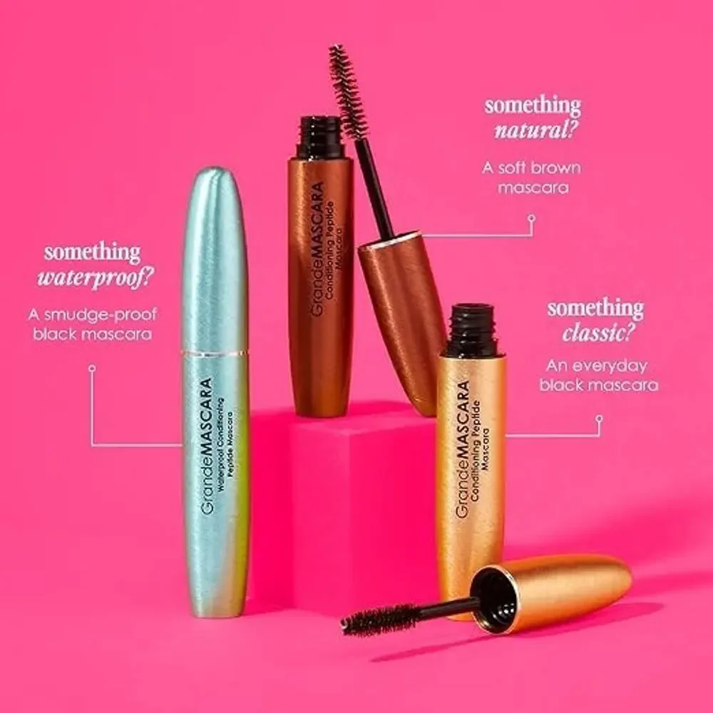 GrandeMASCARA Brown Conditioning Peptide Mascara Grande Cosmetics 0.20 oz